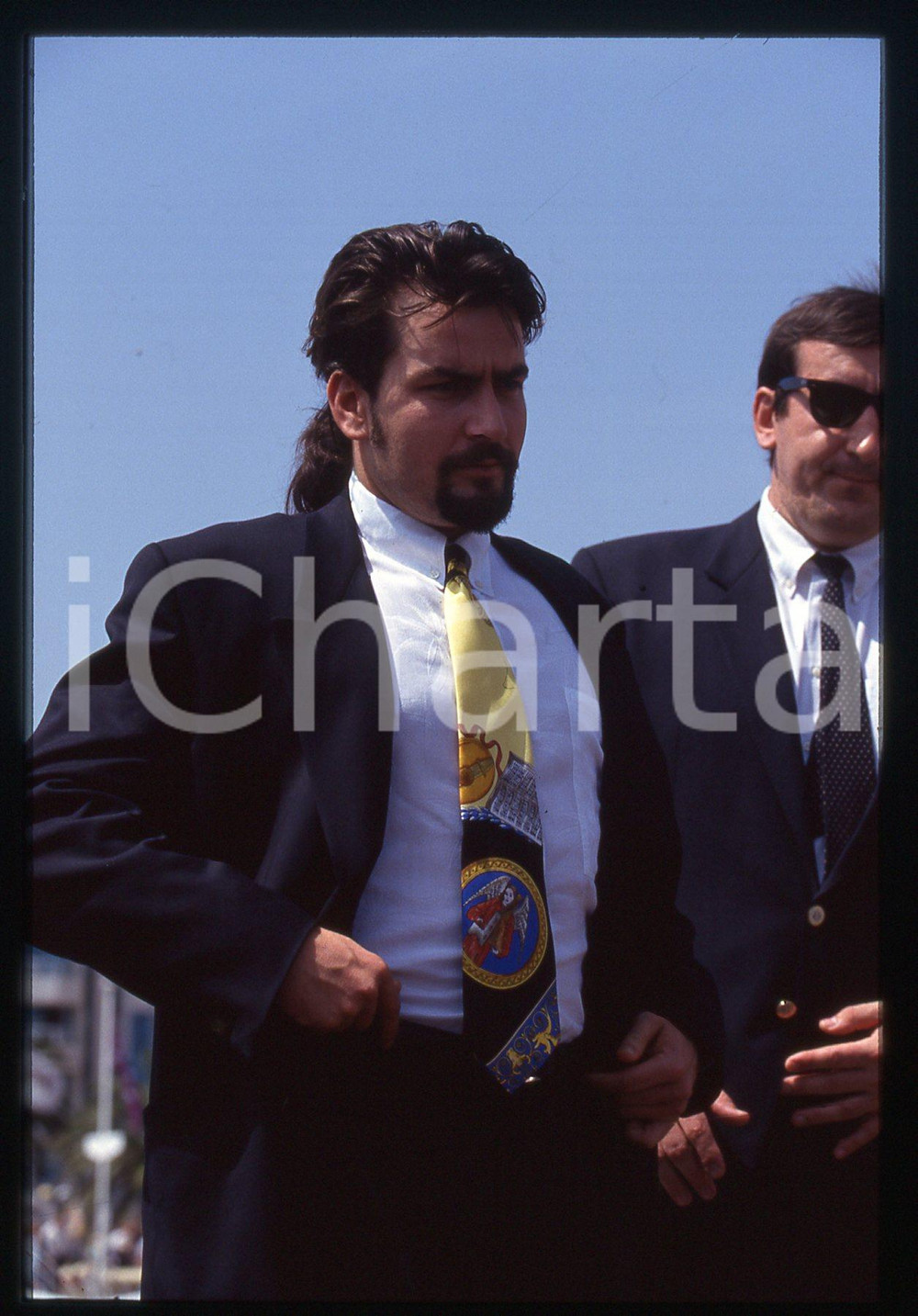 35mm vintage slide* 1990ca CANNES - Charlie SHEEN ritratto dell'attore (10)