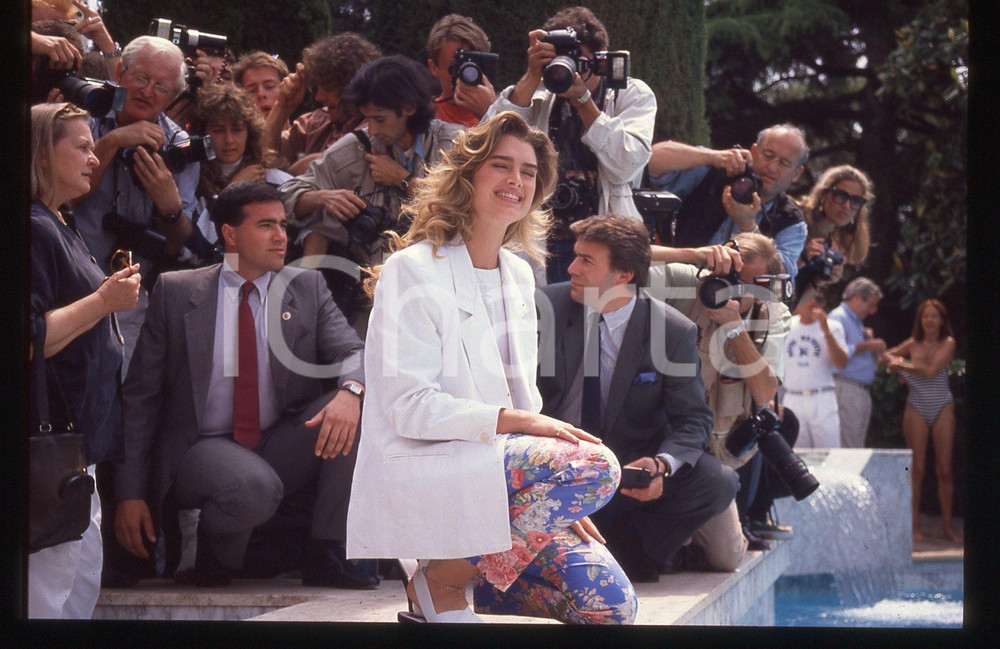 35mm vintage slide* 1990 Festival di CANNES Brooke SHIELDS ritratto attrice (11)