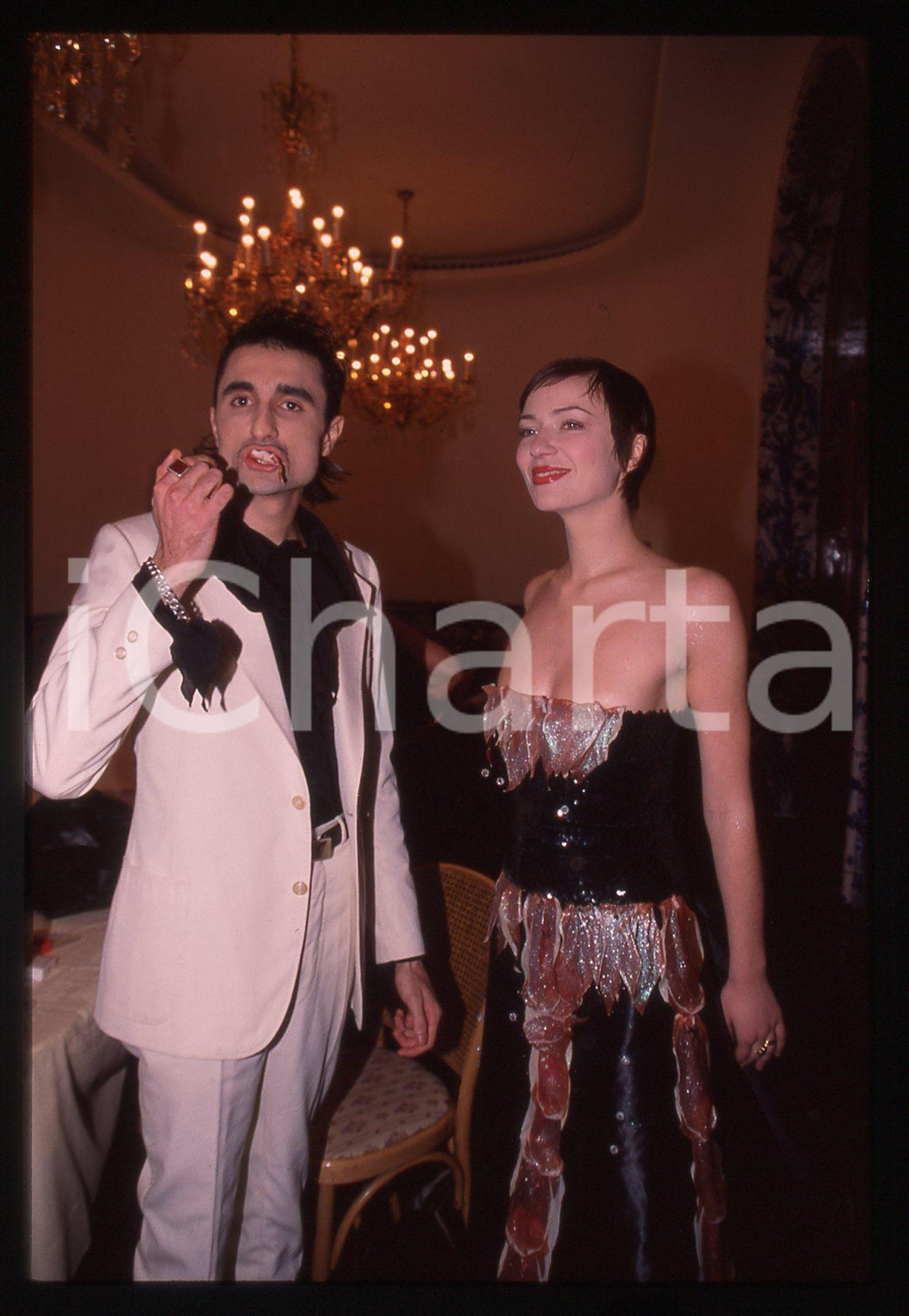35mm vintage slide* 1998 MILANO - Alexsandro PALOMBO ritratto dello stilista (9)
