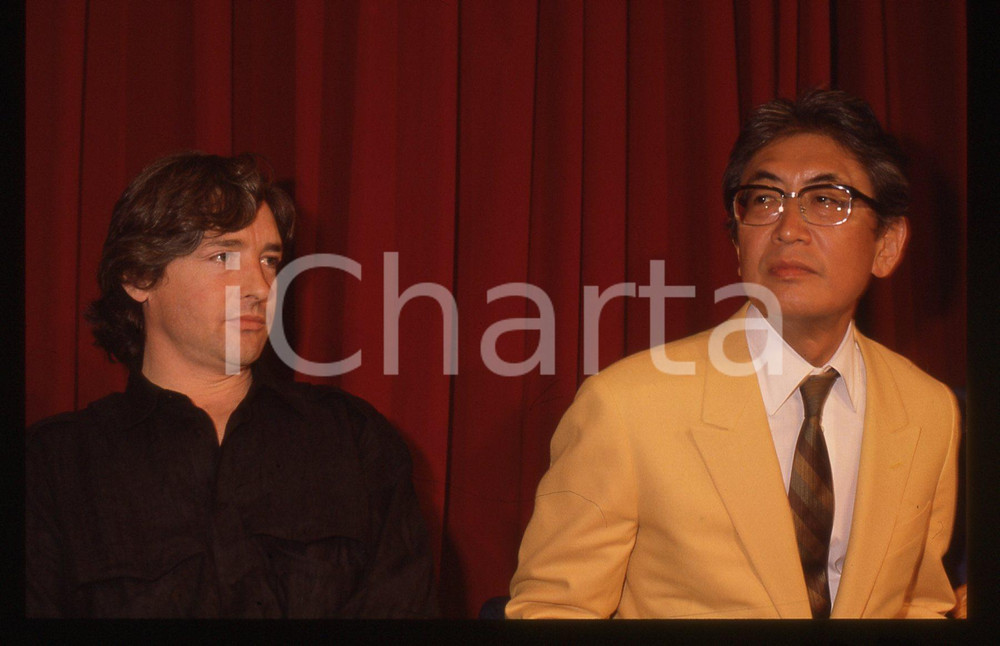 35mm vintage slide* 1986 Festival di CANNES - Anthony HIGGINS e Nagisa OSHIMA