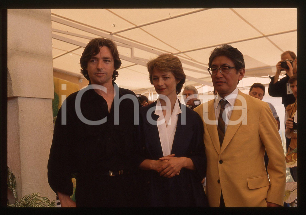 35mm vintage slide* 1986 Festival di CANNES  Anthony HIGGINS e Nagisa OSHIMA (5)