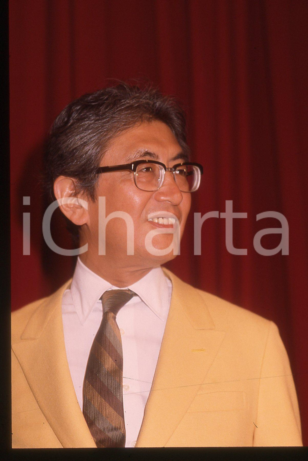 35mm vintage slide* 1986 Festival CANNES Nagisa OSHIMA ritratto del regista (5)