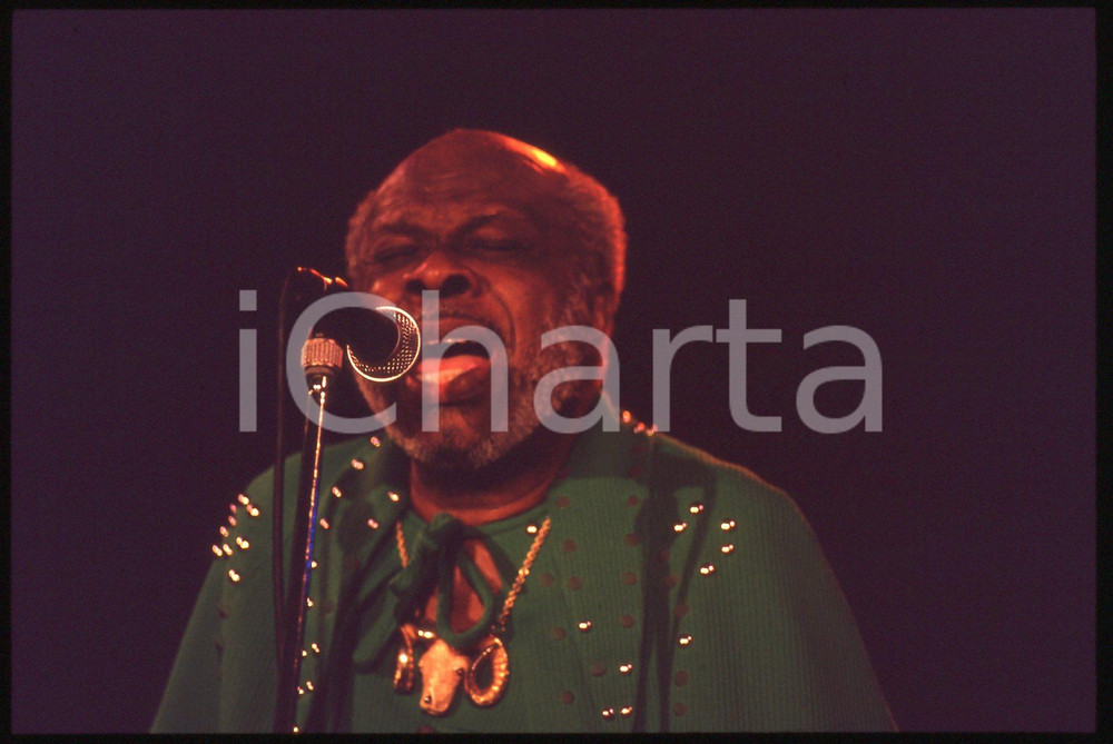 35mm vintage slide* 1991 Festival SANREMO Blues - Rufus THOMAS in concerto 