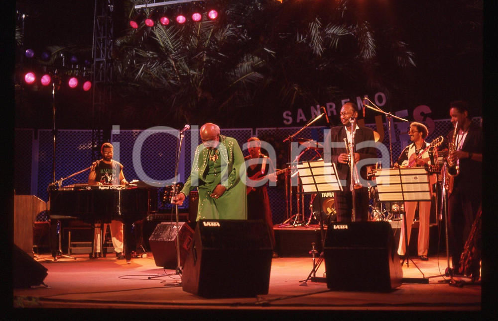 35mm vintage slide* 1991 Festival SANREMO Blues - Rufus THOMAS in concerto (3)
