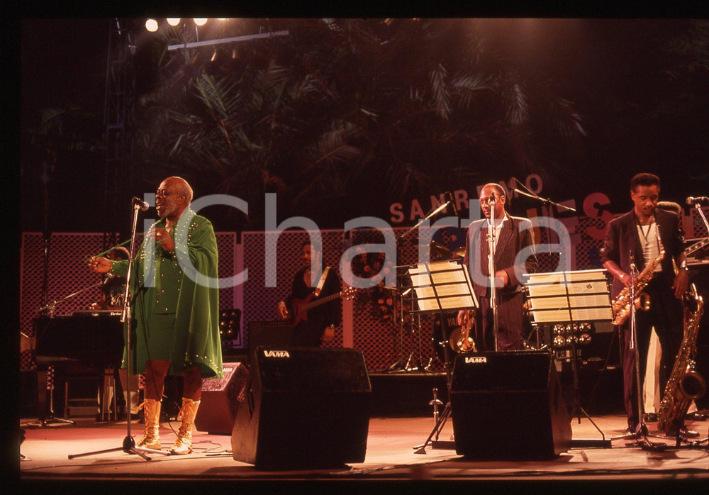 35mm vintage slide* 1991 Festival SANREMO Blues - Rufus THOMAS in concerto (10)