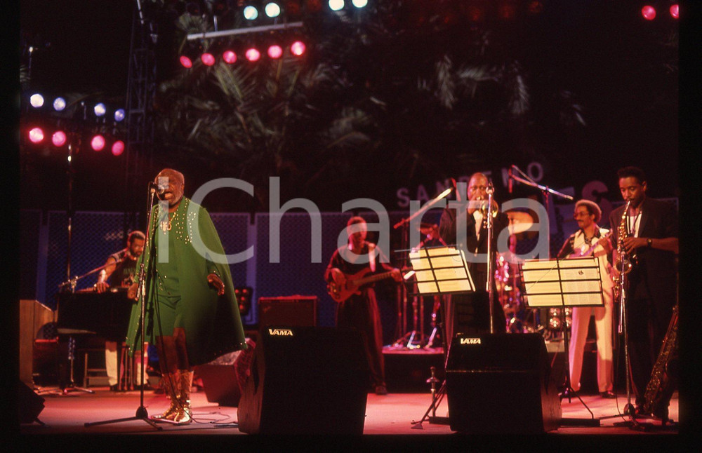 35mm vintage slide* 1991 SANREMO - Rufus THOMAS al Blues Festival (3)
