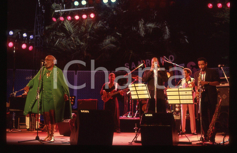 35mm vintage slide* 1991 SANREMO - Rufus THOMAS al Blues Festival (4)