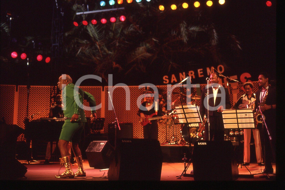 35mm vintage slide* 1991 SANREMO - Rufus THOMAS al Blues Festival (10)