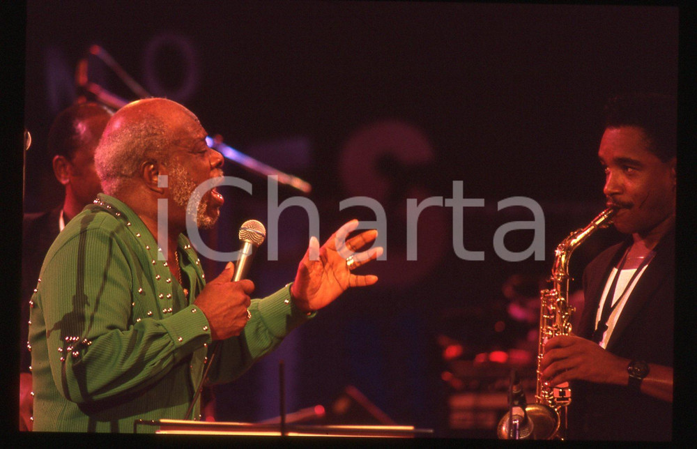 35mm vintage slide* 1991 SANREMO - Rufus THOMAS al Blues Festival (17)