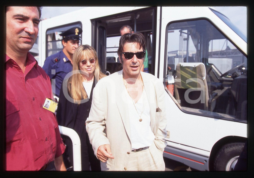 35mm vintage slide* 1994 VENEZIA - Al PACINO e Lyndall HOBBS