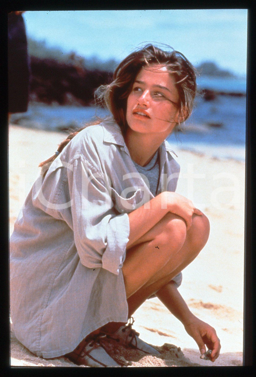 35mm vintage slide* 1991 Film MIO PADRE, CHE EROE! - Marie GILLAIN in una scena