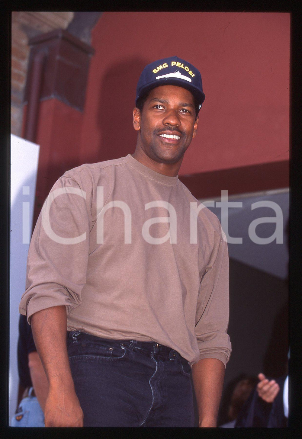 35mm vintage slide* 1990ca CINEMA - Denzel WASHINGTON ritratto dell'attore