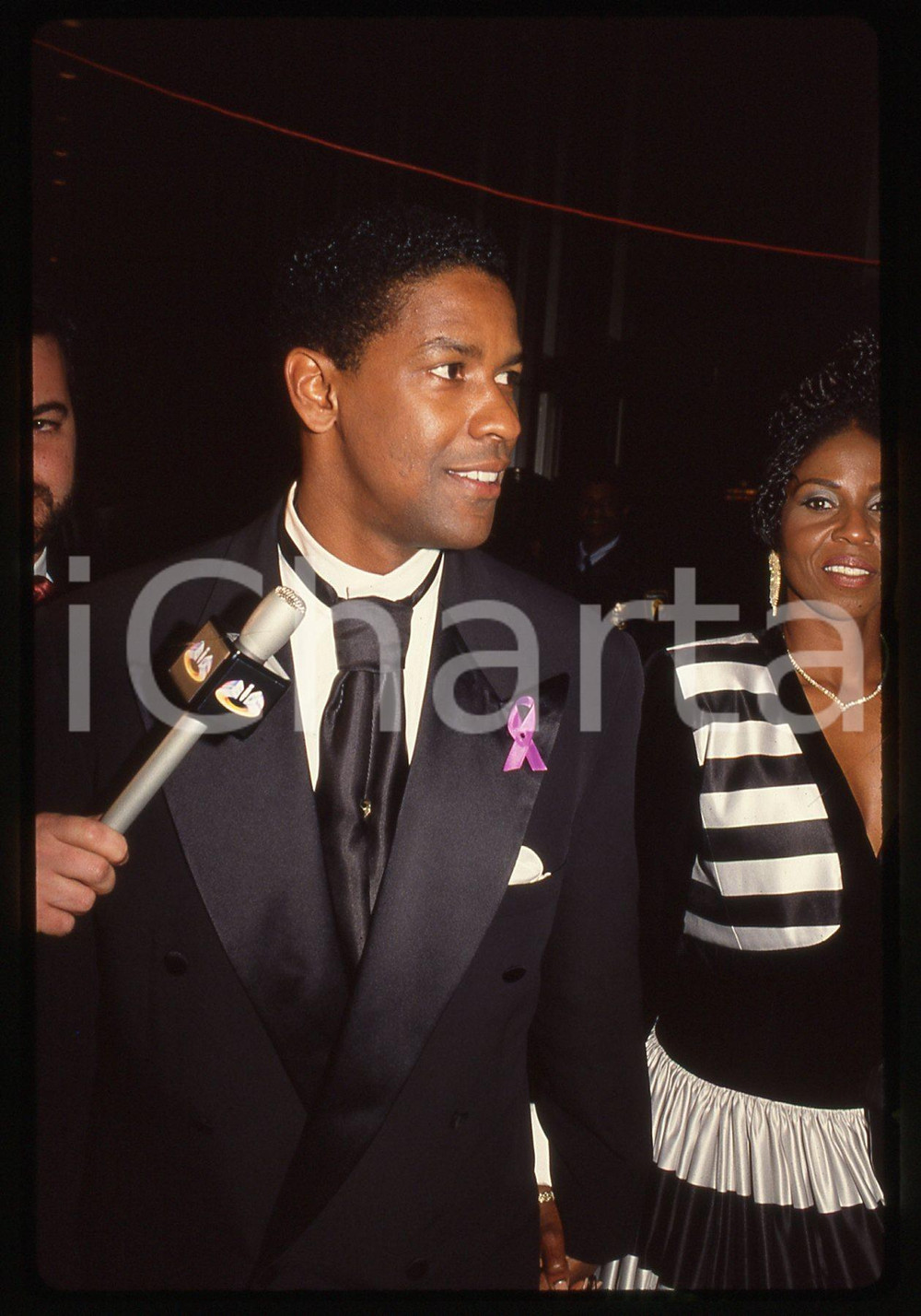 35mm vintage slide* 1993 ACADEMY AWARDS - Denzel WASHINGTON e Pauletta PEARSON