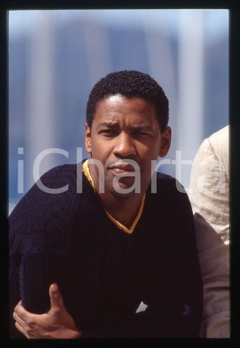 35mm vintage slide* 1993 Festival CANNES - Denzel WASHINGTON ritratto attore (3)