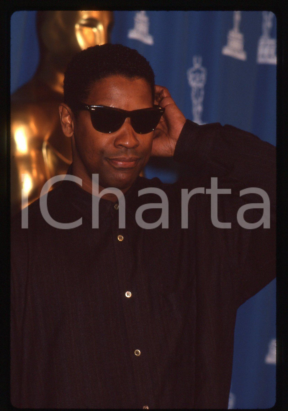 35mm vintage slide* 1993 ACADEMY AWARDS - Denzel WASHINGTON agli OSCAR (3)