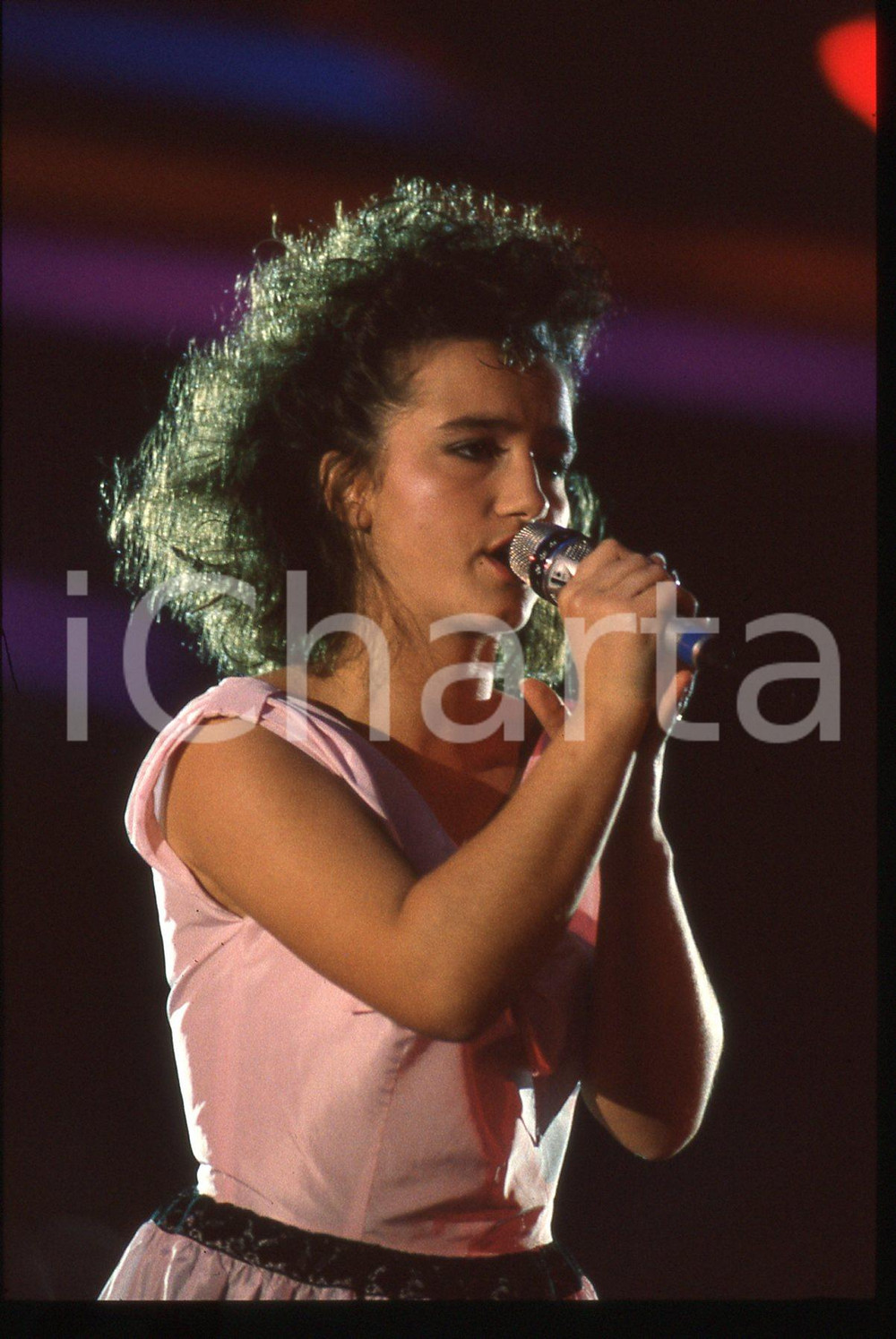 35mm vintage slide* 1990ca CASTROCARO - Federica GIORGETTI sul palcoscenico (12)