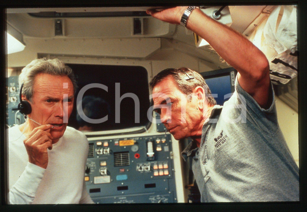 35mm vintage slide* 2000 Film SPACE COWBOYS Clint EASTWOOD e Tommy LEE JONES *