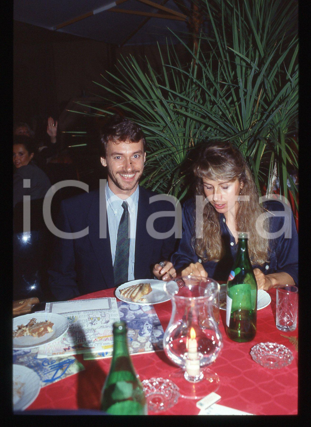 35mm vintage slide* 1990ca Alberto ANGELA ritratto con Monica ANGELA (16)