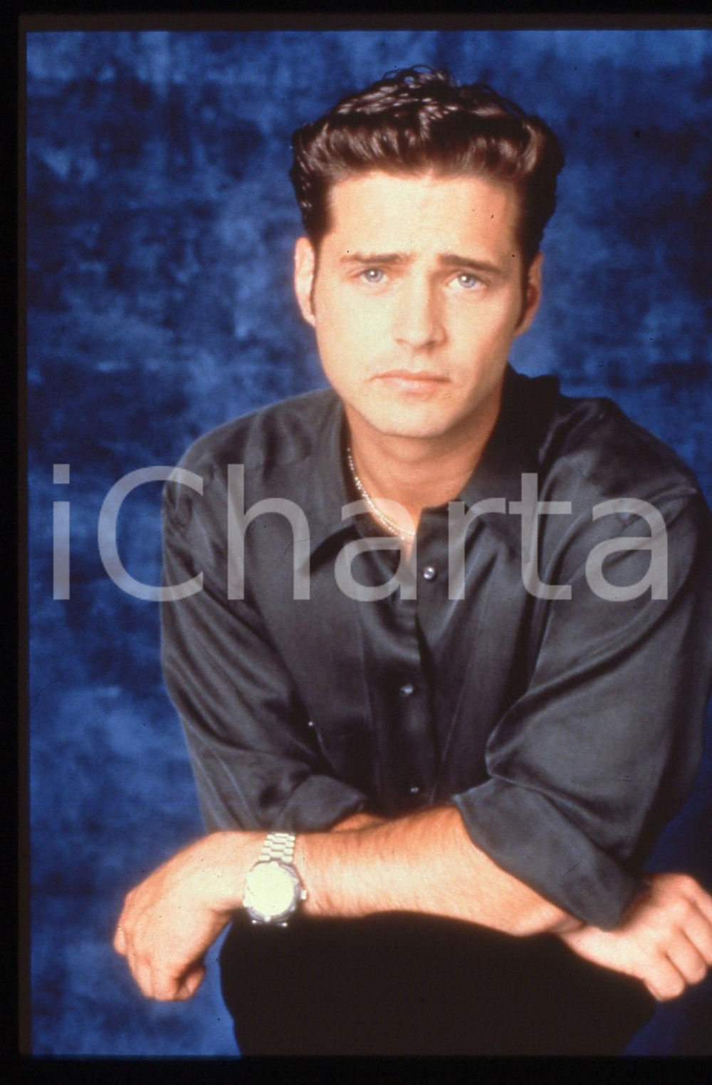 35mm vintage slide* 1997 Serie Tv BEVERLY HILLS 90210 - Jason PRIESTLEY ritratto
