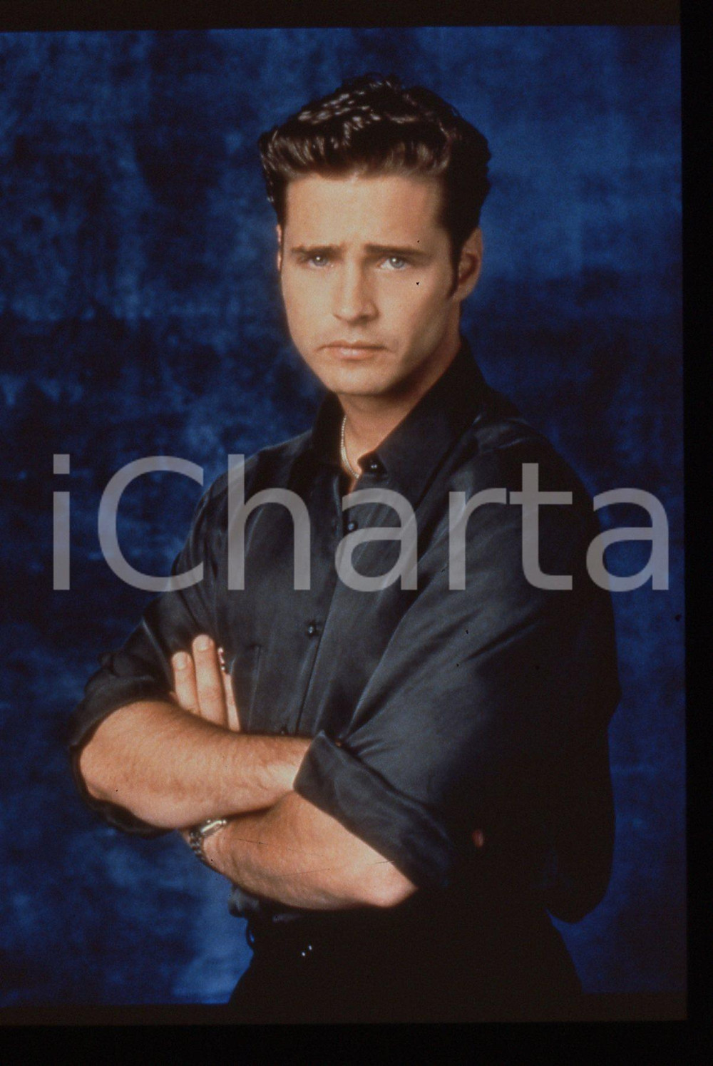 35mm vintage slide* 1997 Serie Tv BEVERLY HILLS 90210 Jason PRIESTLEY ritratto