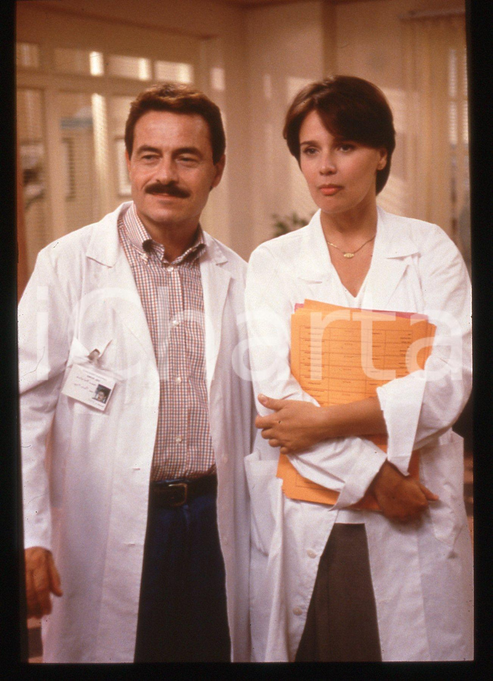 35mm vintage slide* 1998 Serie Tv AMICO MIO 2 Massimo DAPPORTO Désirée NOSBUSCH