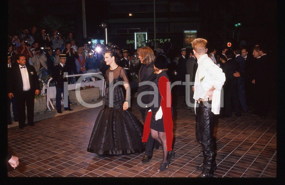 35mm vintage slide* 1989 Festival di CANNES - Carole BOUQUET e Gérard DEPARDIEU