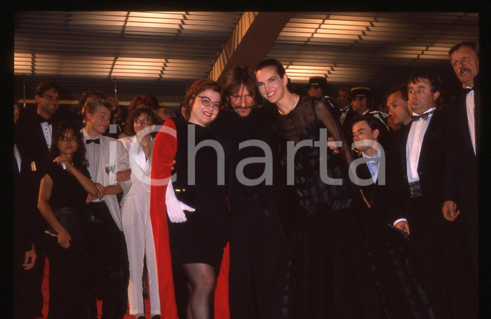 35mm vintage slide* 1989 Festival CANNES - Carole BOUQUET e Gérard DEPARDIEU *