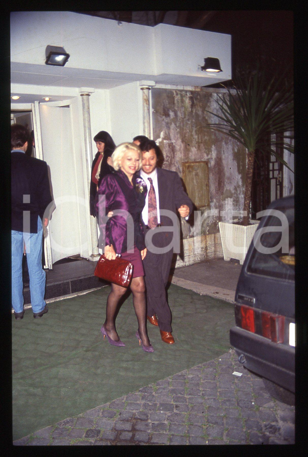 35mm vintage slide* 1990ca ROMA - Sandra MILO e Pino LO PRESTI (2)