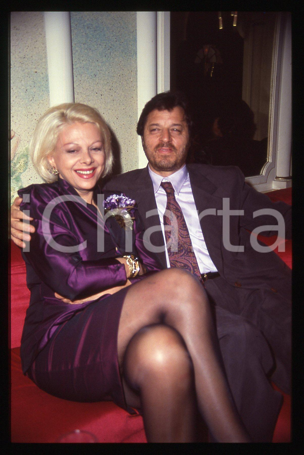 35mm vintage slide* 1990ca ROMA - Sandra MILO e Pino LO PRESTI (8)