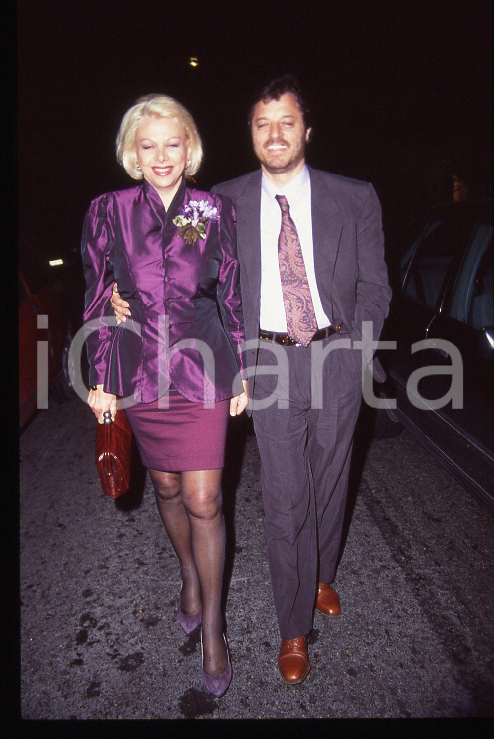 35mm vintage slide* 1990ca ROMA - Sandra MILO e Pino LO PRESTI (10)