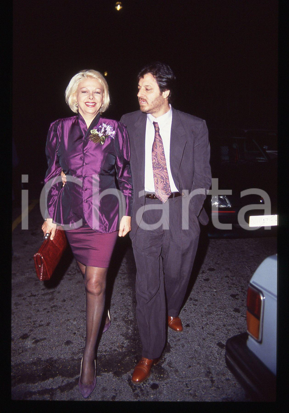 35mm vintage slide* 1990ca ROMA - Sandra MILO e Pino LO PRESTI (11)