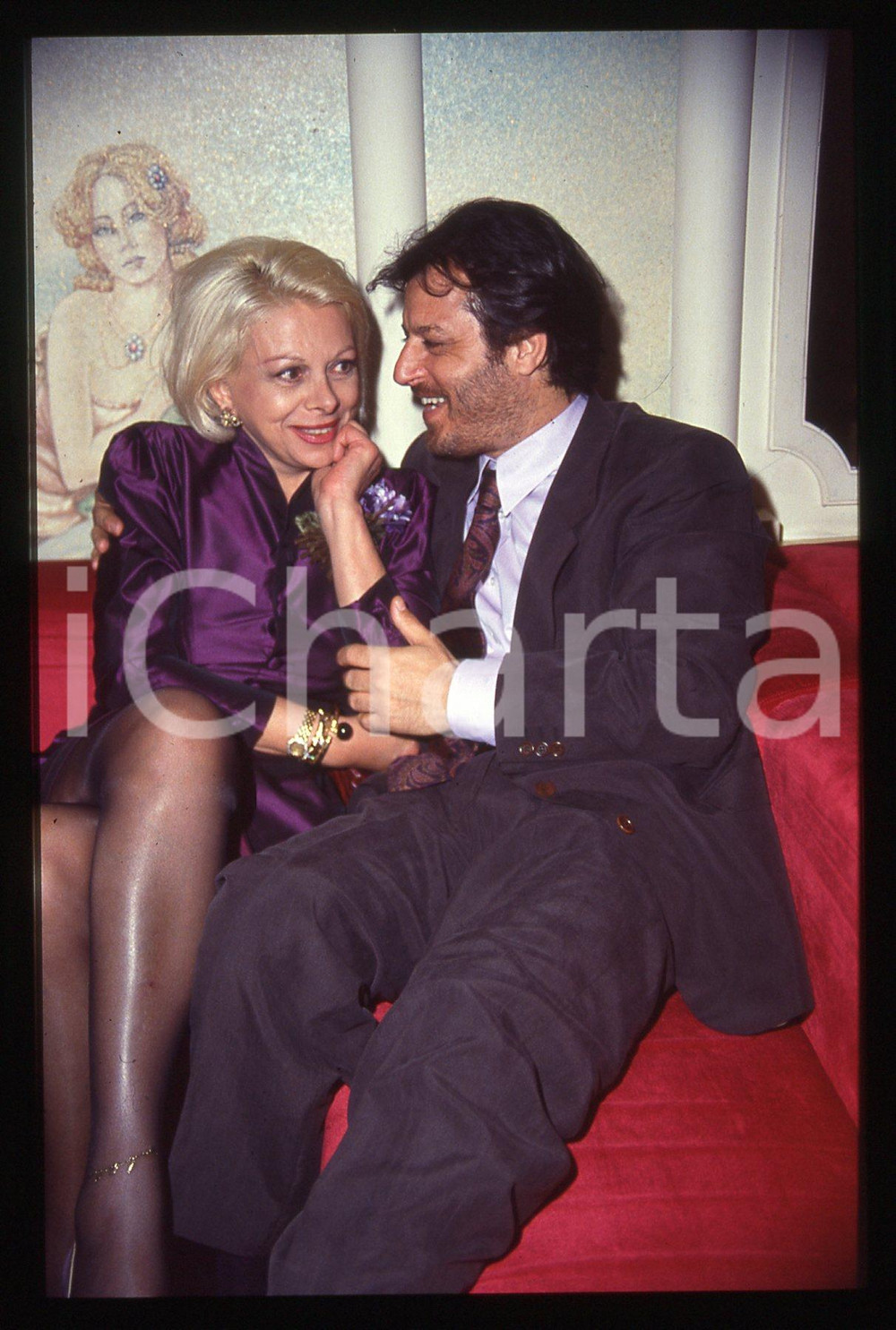 35mm vintage slide* 1990ca ROMA - Sandra MILO e Pino LO PRESTI (12)