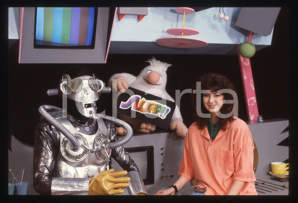 35mm vintage slide* 1987 SLURP programma ODEON TV - Paola AJMONE RONDO