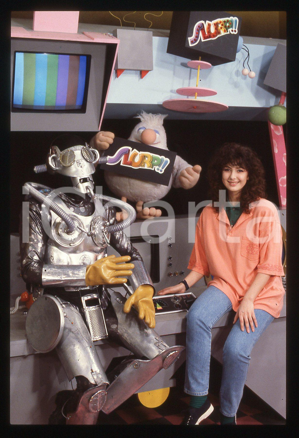 35mm vintage slide* 1987 SLURP programma ODEON TV - Paola AJMONE RONDO (19)