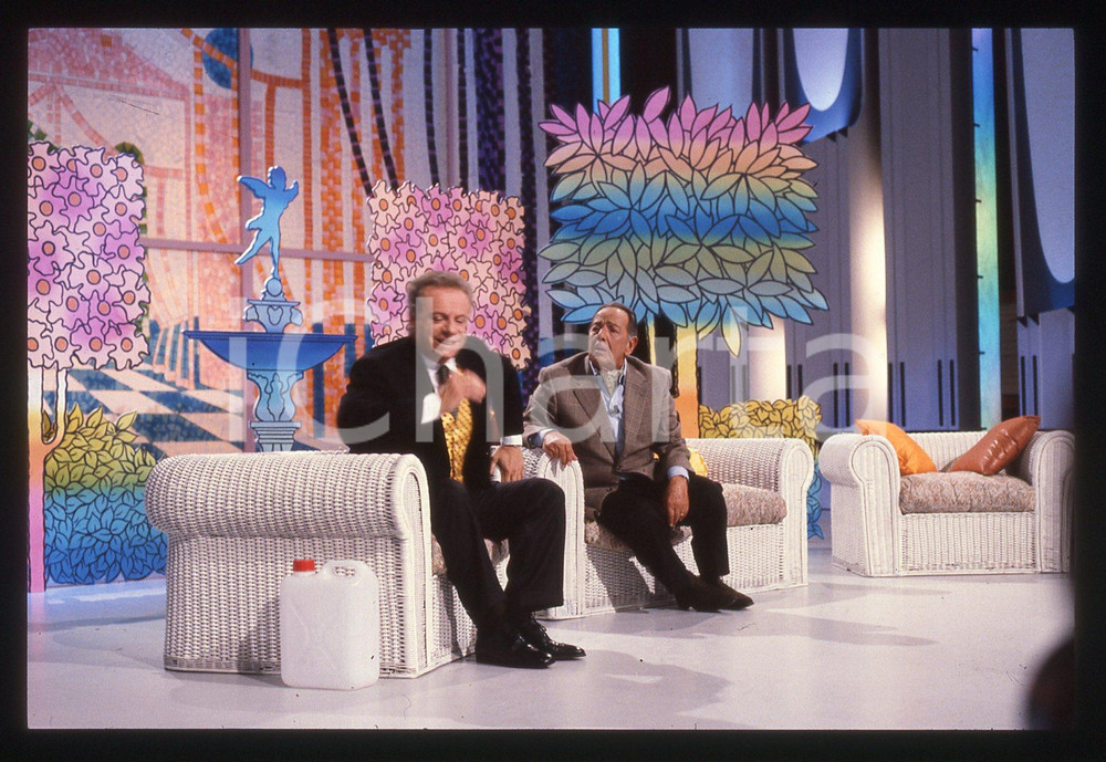 35mm vintage slide* 1989 FINALMENTE VENERDI' - Johnny DORELLI e Gianni AGUS