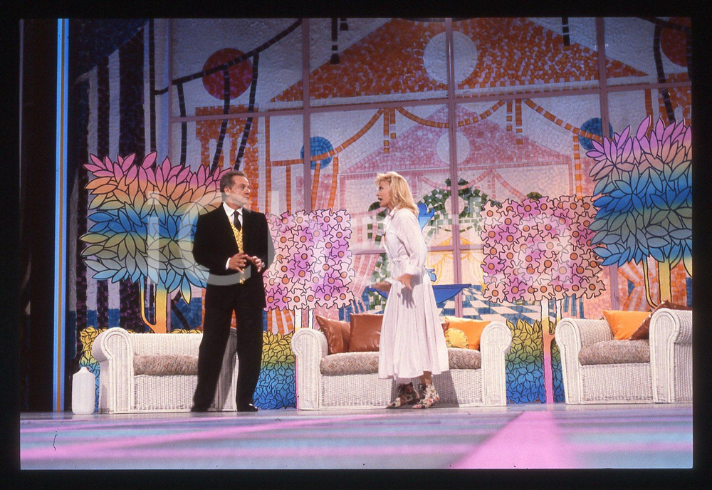 35mm vintage slide* 1989 FINALMENTE VENERDI' - Paola QUATTRINI e Johnny DORELLI