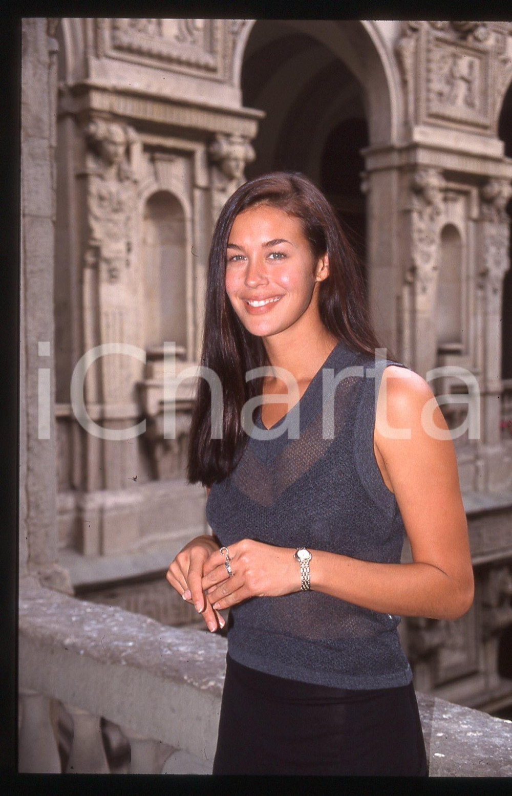 35mm vintage slide* 1995ca COSTUME - Megan GALE ritratto della modella (19)