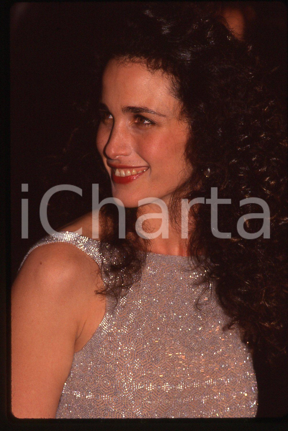 35mm vintage slide* 1991 ACADEMY AWARDS - Andie MACDOWELL ritratto dell'attrice