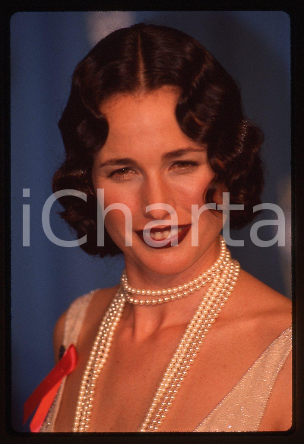 35mm vintage slide* 1993 ACADEMY AWARDS - Andie MACDOWELL ritratto dell'attrice