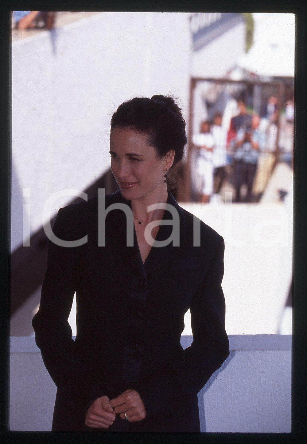 35mm vintage slide* 1995 Festival di CANNES - Andie MACDOWELL ritratto attrice