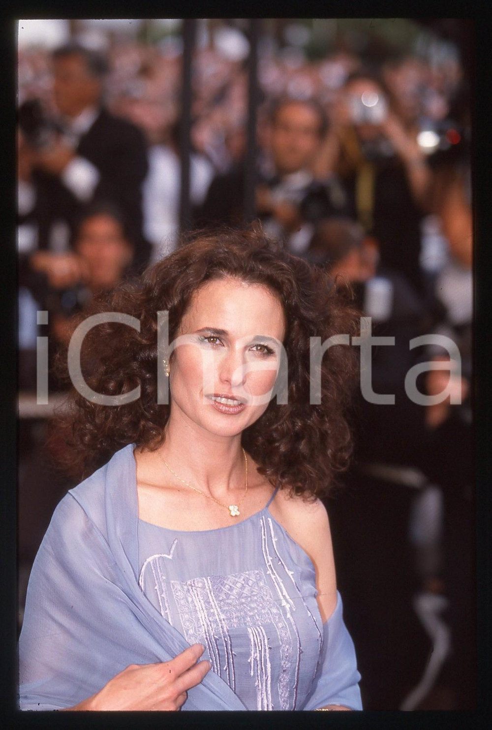 35mm vintage slide* 1998 Festival di CANNES - Andie MACDOWELL ritratto attrice