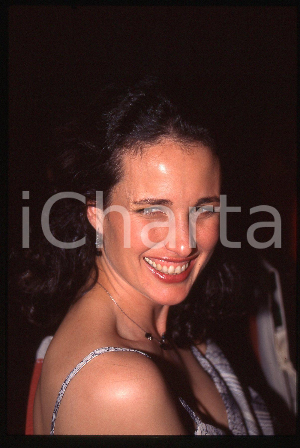 35mm vintage slide* 1995ca CINEMA - Andie MACDOWELL ritratto attrice (3)
