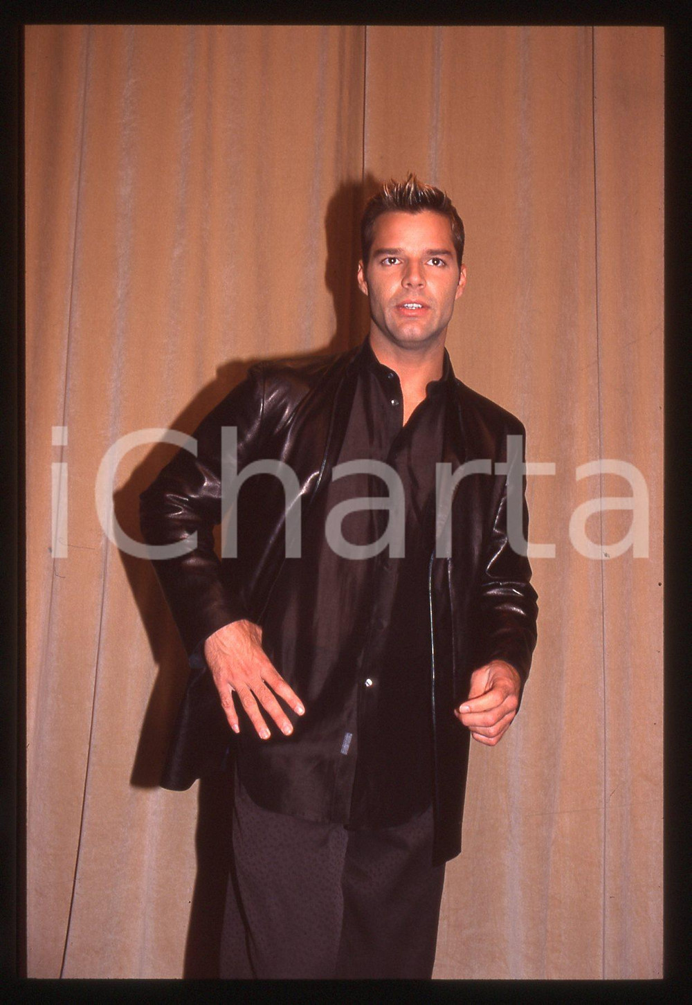 35mm vintage slide* 1995ca MUSICA - Ricky MARTIN ritratto del cantante (2)