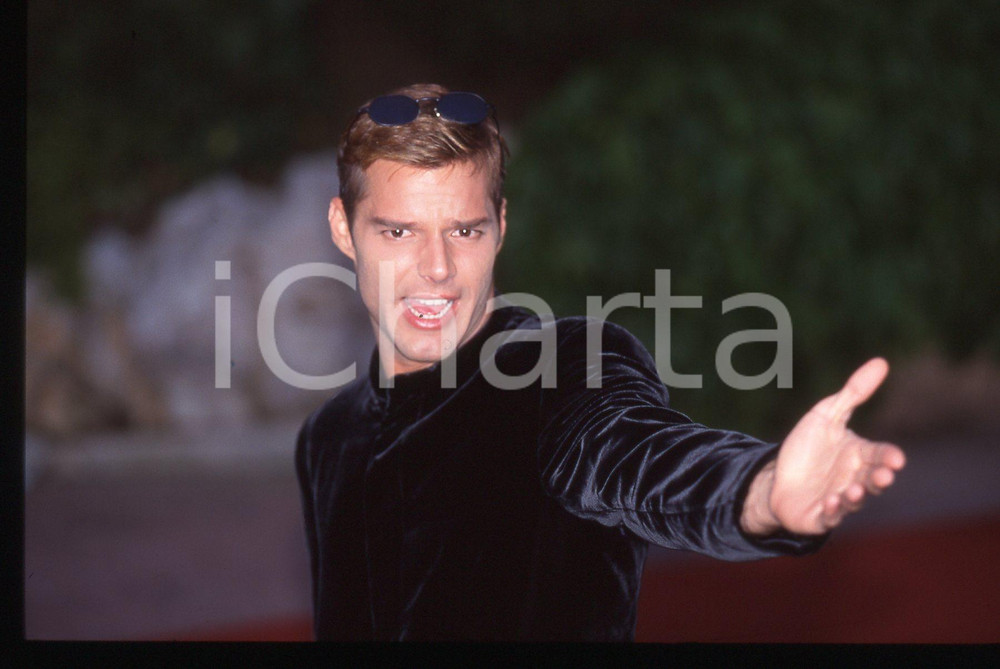 35mm vintage slide* 1995ca MUSICA - Ricky MARTIN ritratto del cantante (5)