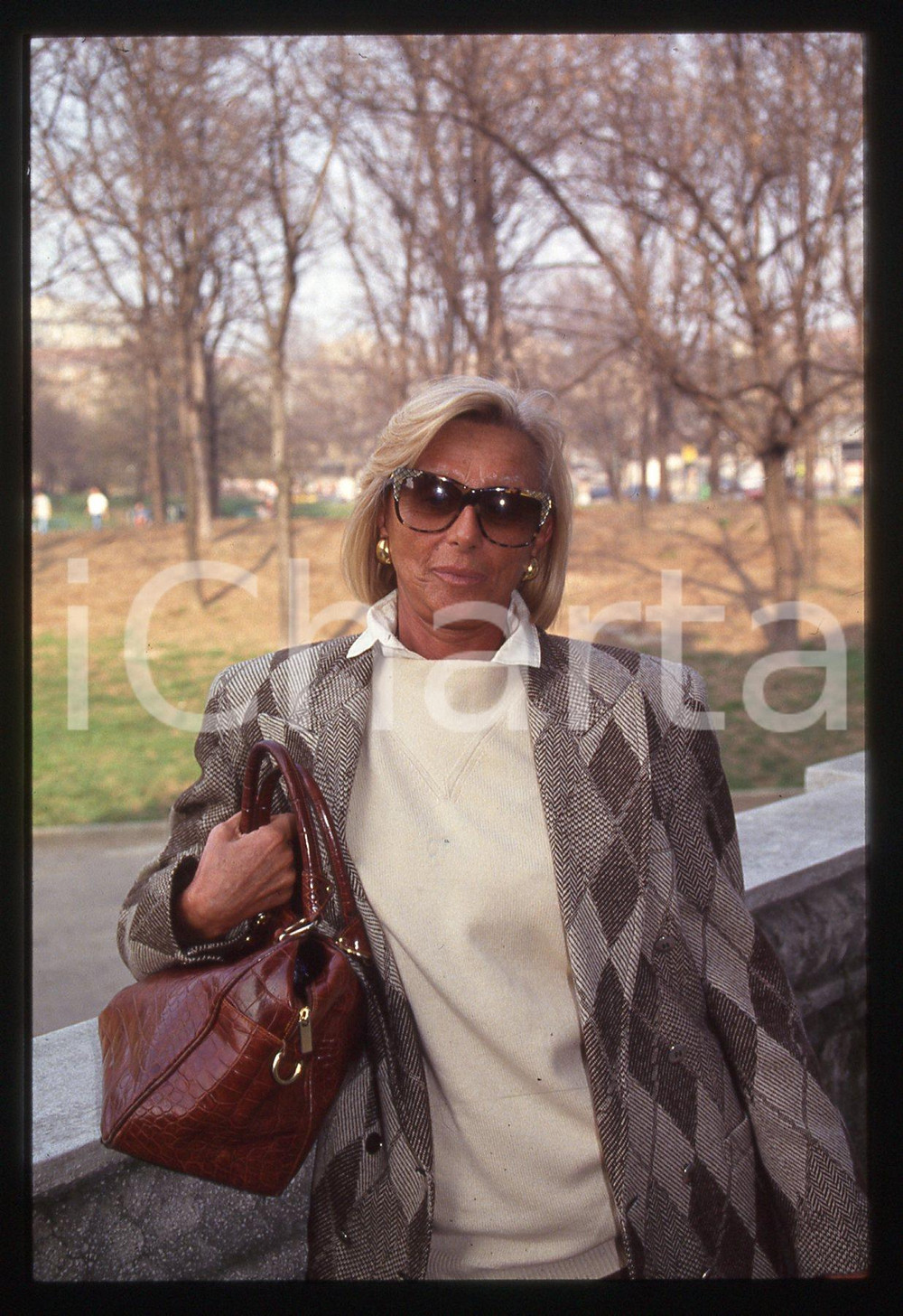 Fotografia d epoca originale 35mm vintage slide 1990ca MILANO  Sandra MONDAINI ritratto dell attrice 5 1