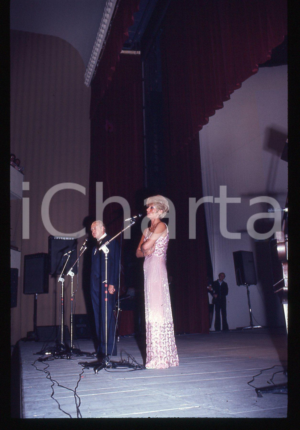 35mm vintage slide* 1970ca SPETTACOLO - Sandra MONDAINI e Raimondo VIANELLO