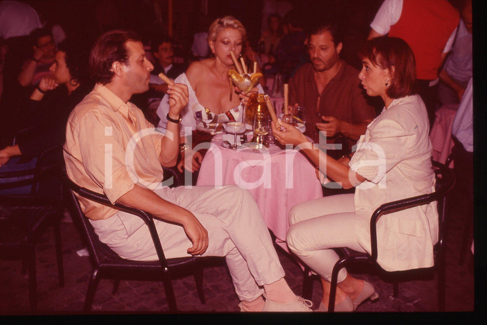 35mm vintage slide* 1990ca ROMA - Sandra MILO e Pino LO PRESTI (13)