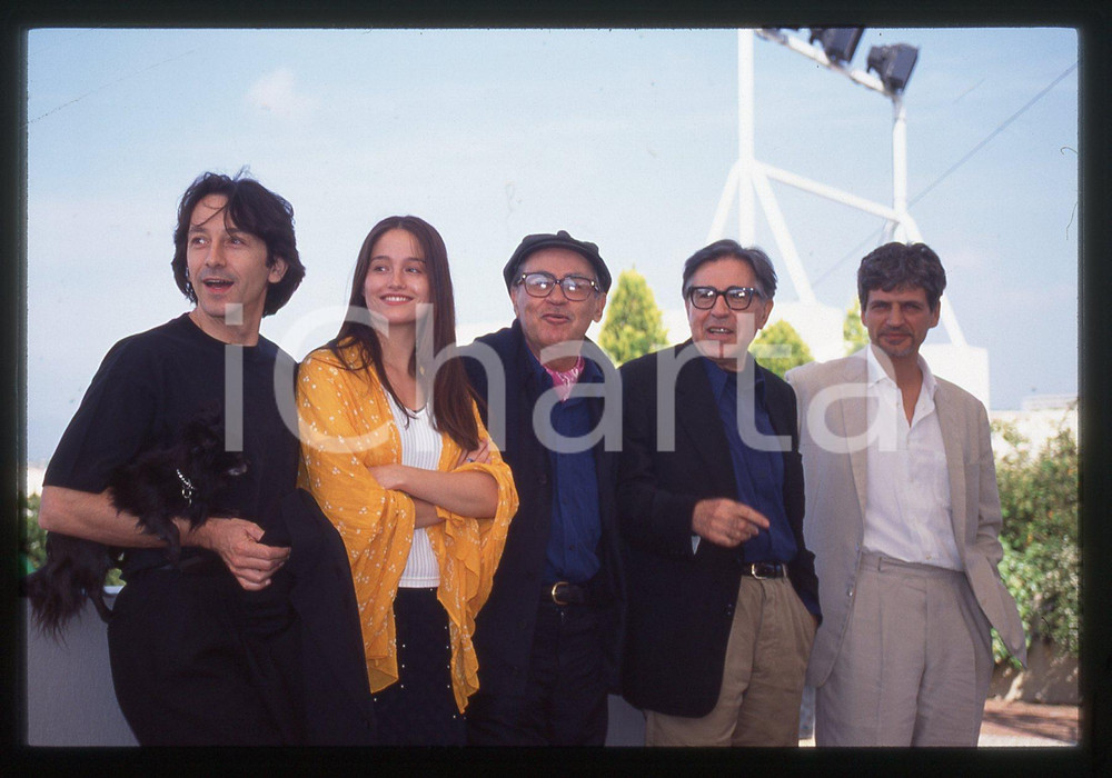 35mm vintage slide* 1996 Festival CANNES - Fabrizio BENTIVOGLIO e Marie GILLAIN