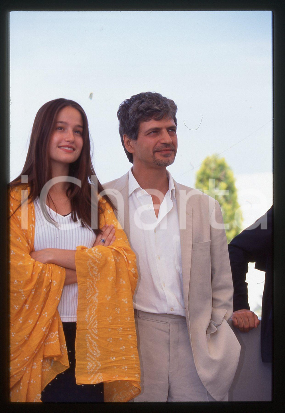 35mm vintage slide*1996 Festival CANNES Fabrizio BENTIVOGLIO e Marie GILLAIN (2)