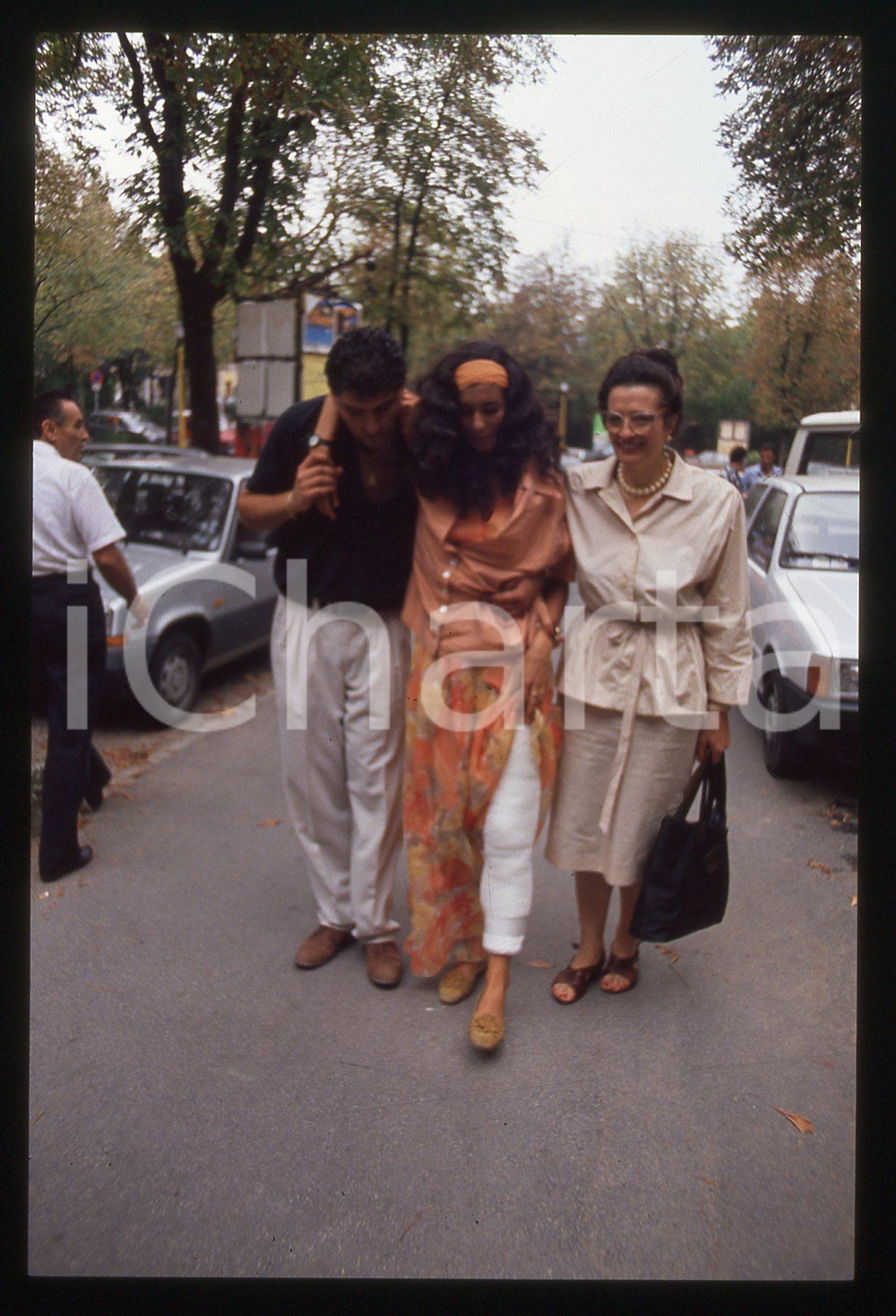 35mm vintage slide*1990 SALSOMAGGIORE Miss ITALIA Livia GALEOTTI infortunata (4)